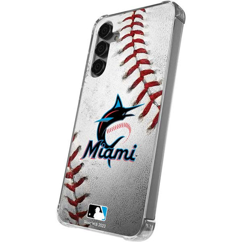 MLB Miami Marlins Game Ball Galaxy S24 Plus Clear Case